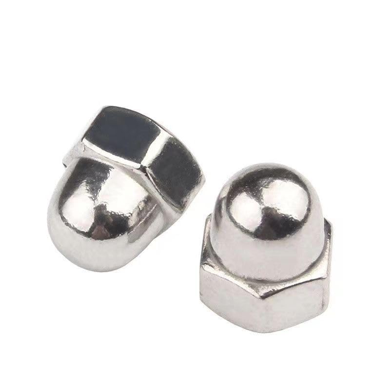 QBJFY M8-1.25 Acorn Cap Nuts, M8 Acorn Nuts 304 Stainless Steel 18-8, Bright Finish, Full Thread,20Pcs - Image 4